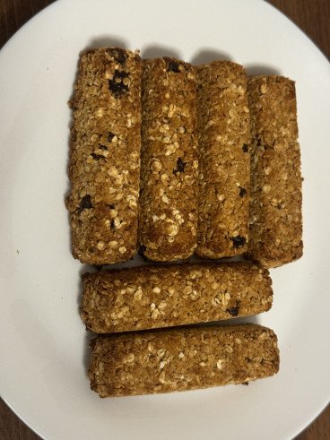 Pečené müsli tyčinky s kokosom