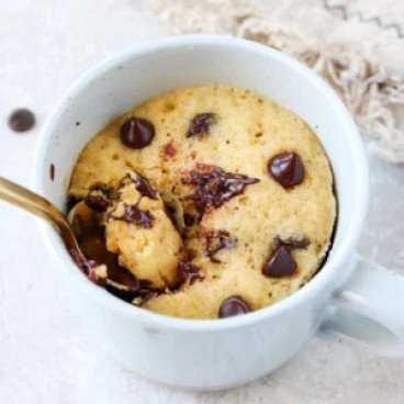 Mug cake s kúskami čokolády