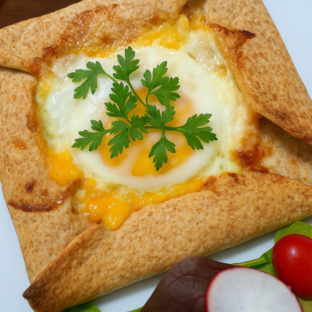 Syrová tortilla s vajíčkom