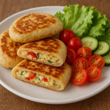 Pizzové nekysnuté buchtičky