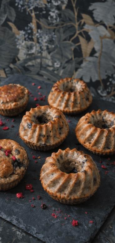 Banánové muffinky s čučoriedkami