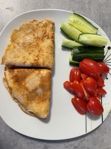 Plnené syrové palacinky