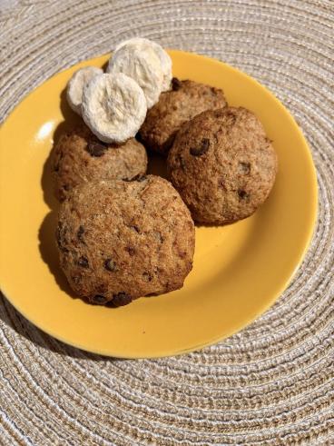 Banánovo - čokoládové cookies