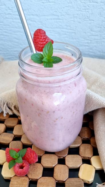 Malinovo-banánové smoothie