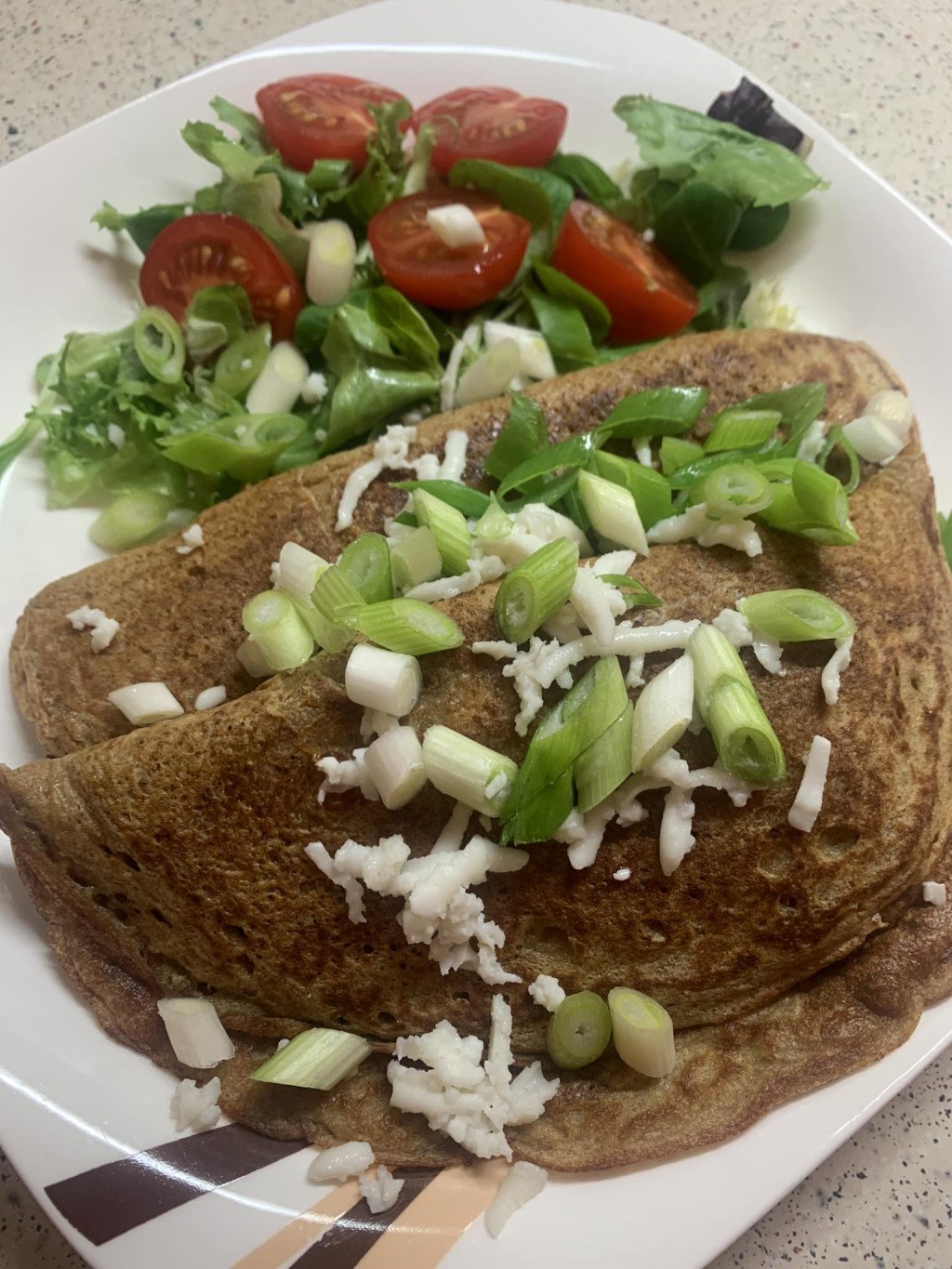 Cuketové palacinky plnené kuracím mäsom