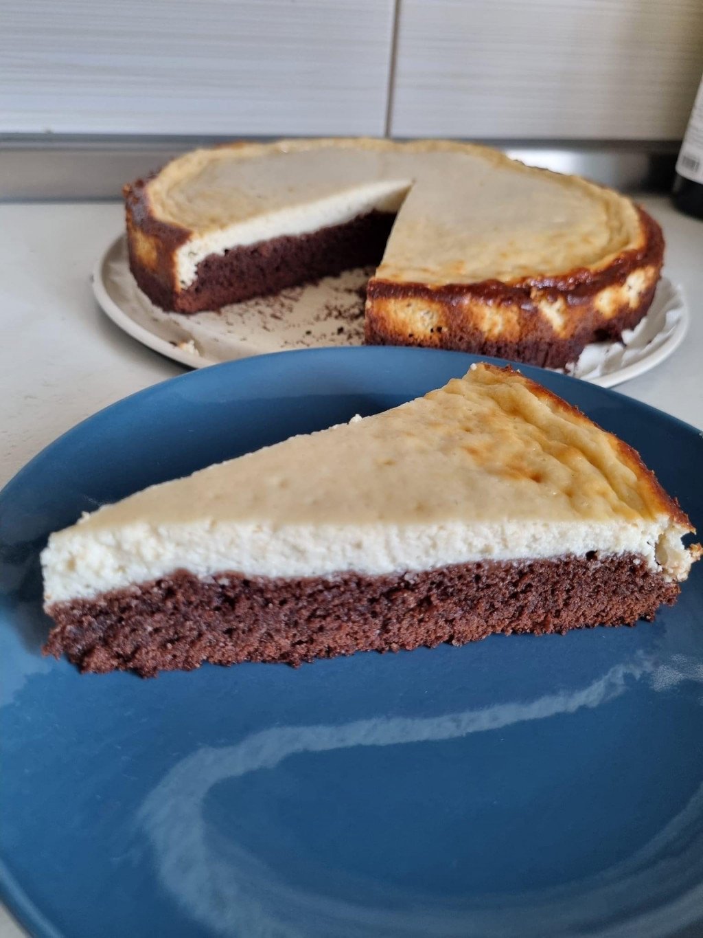 Brownies cheesecake