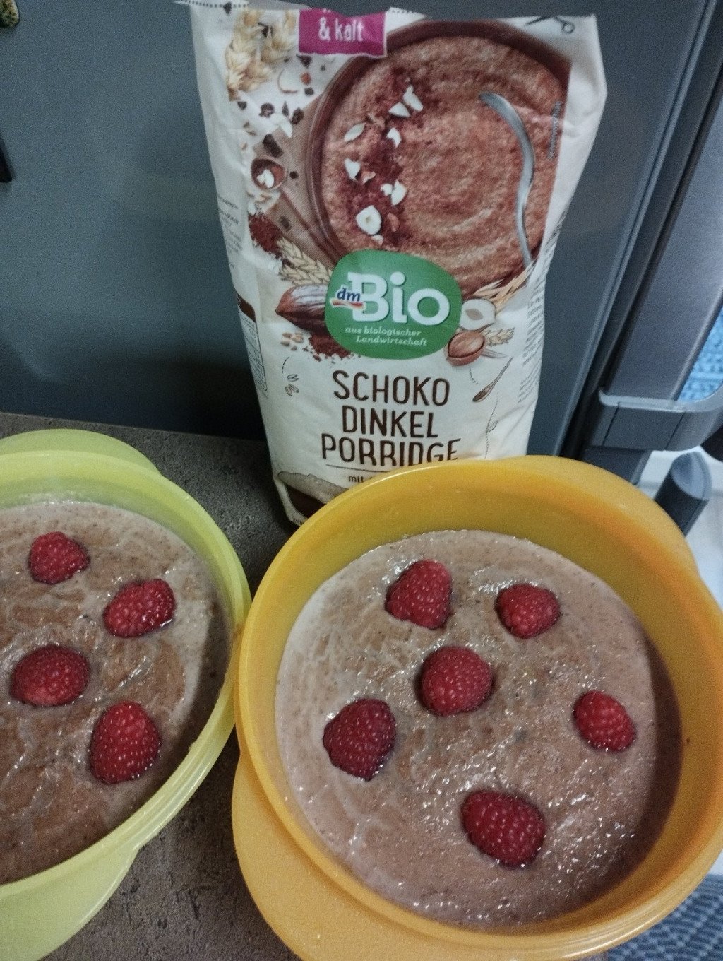 Kakaovo špaldová kaša s mliekom