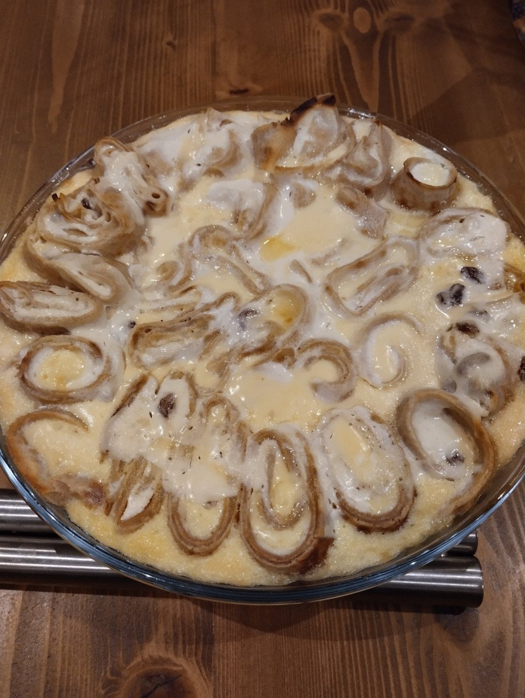 Zapekané tvarohovo - smotanové palacinky